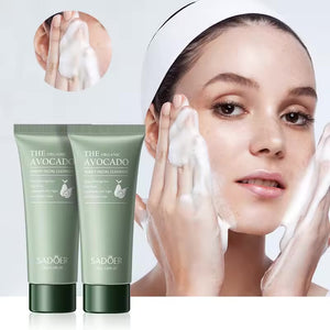 SADOER Limpiador Facial con Extracto de Aguacate 100g - Hidratación y Limpieza Profunda para una Piel Radiante ✅
