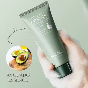 SADOER Limpiador Facial con Extracto de Aguacate 100g - Hidratación y Limpieza Profunda para una Piel Radiante ✅